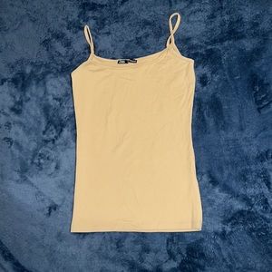 Beige tank top.